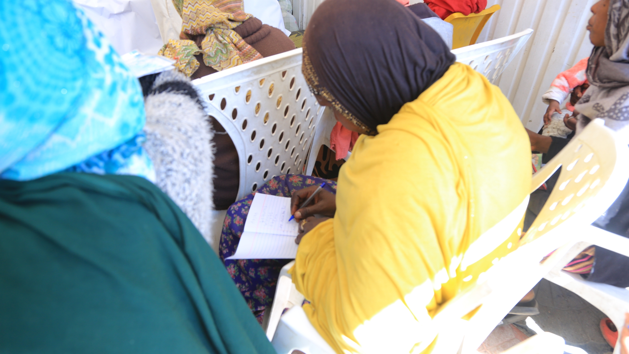 Women in classroom training